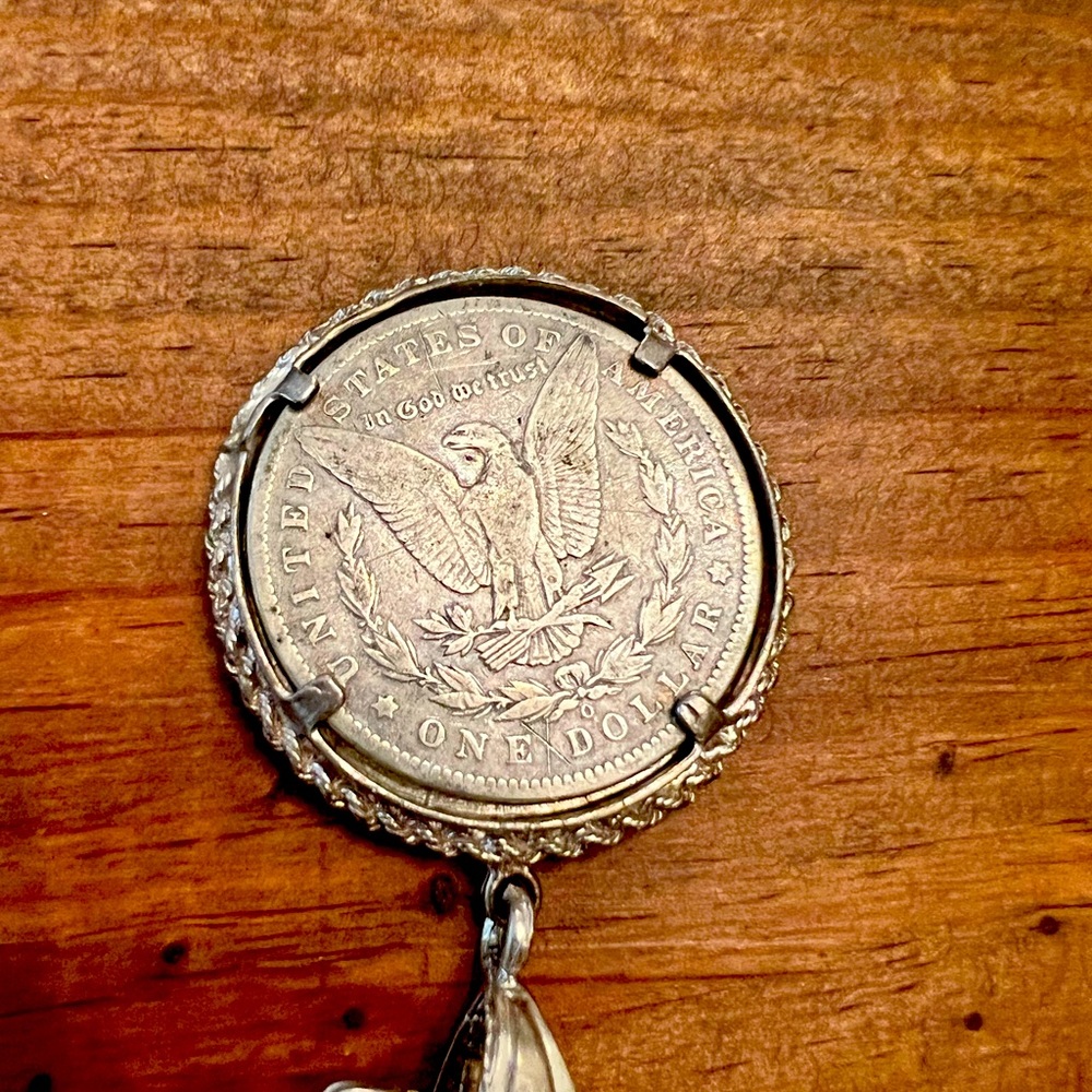 1899 Silver US Coin Vintage Necklace